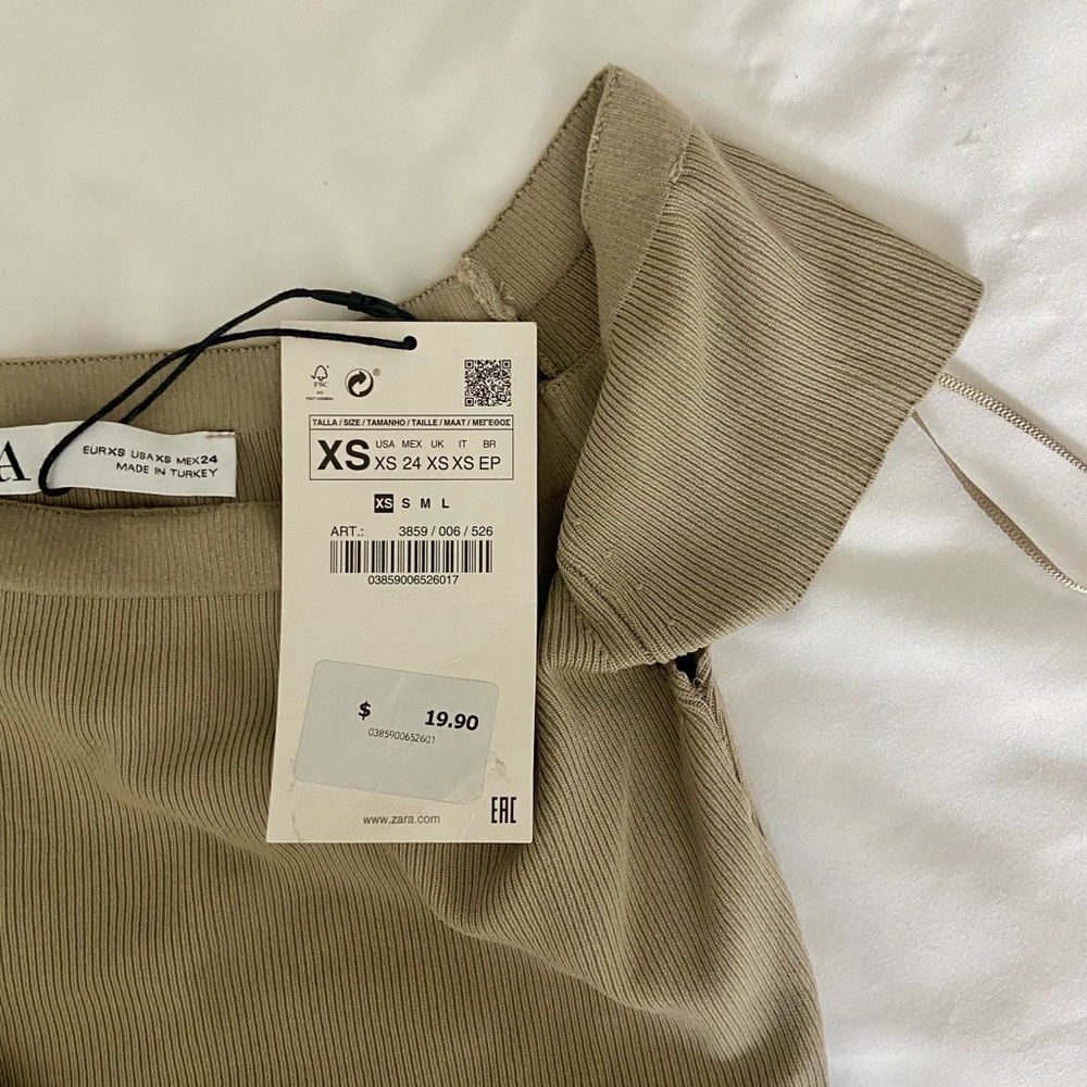 Zara Ribbed Top - Picture 6 of 7